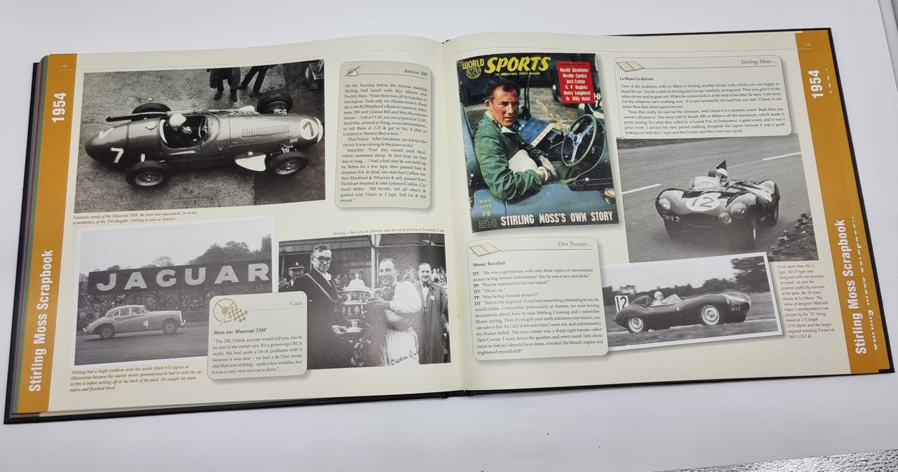 Stirling Moss Scrapbook 1929-1954  (Limited Ed. Signed, 2007)
