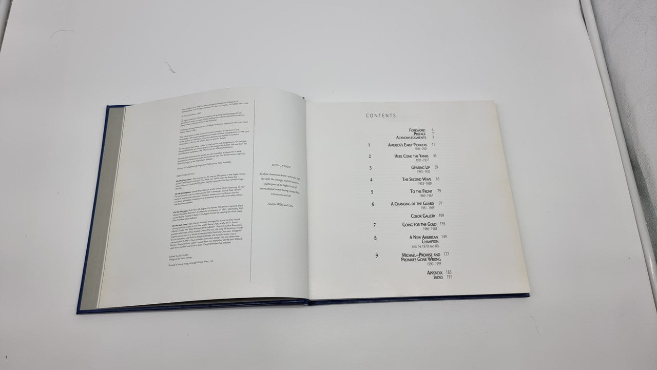 American Grand Prix Racing: A Century of Drivers & Cars (hardcover in Slipcase, Tim Considine, 1997) (9780760302101)