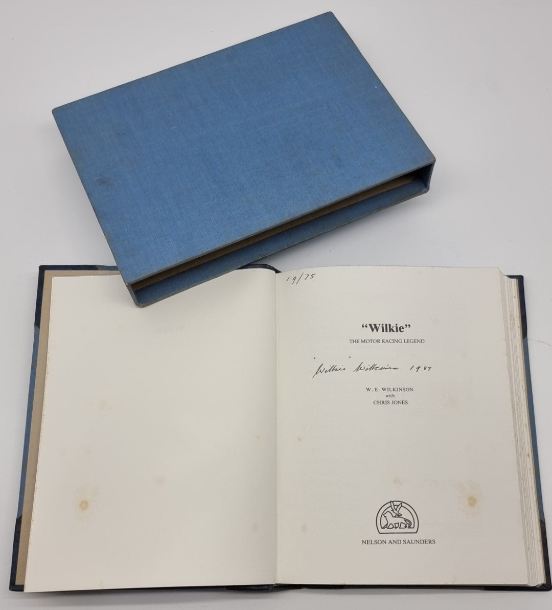 Wilkie - The Motor Racing Legend (Signed, Limited Edition In Slip Case, W.E. Wilkinson, 1987)