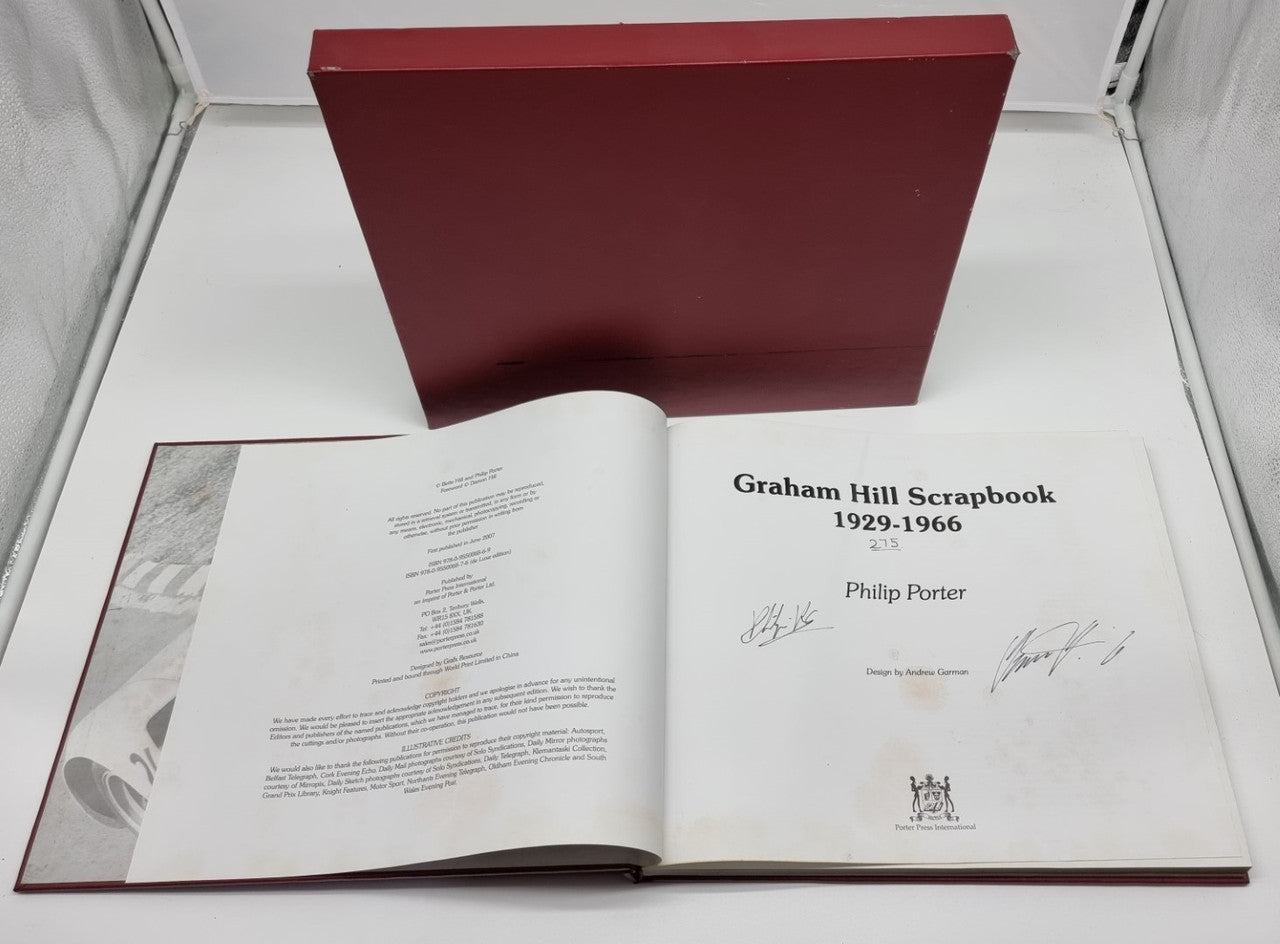 Graham Hill Scrapbook 1929 - 1966 Scrapbook (Leather Bound 2007, Phillip Porter) (9780955006876)