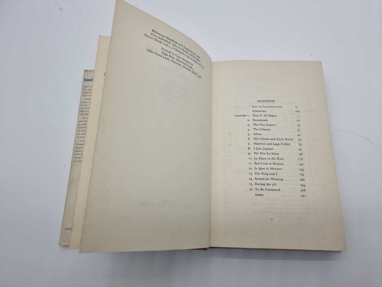 Touch Wood (Duncan Hamilton, 1st Edition SIGNED)