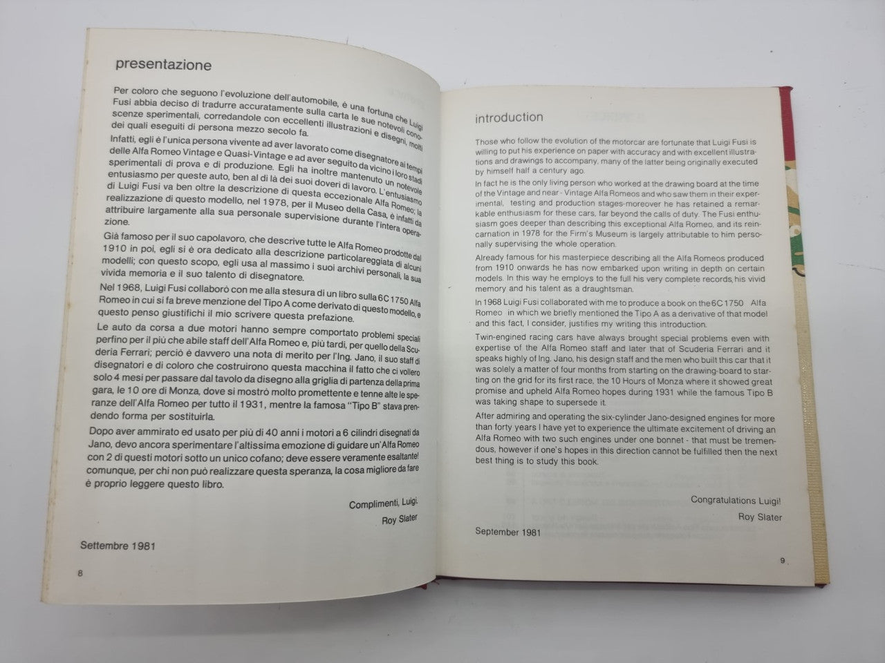 Alfa Romeo Tipo A Monoposto Single-Seater (Luigi Fusi, 1982)