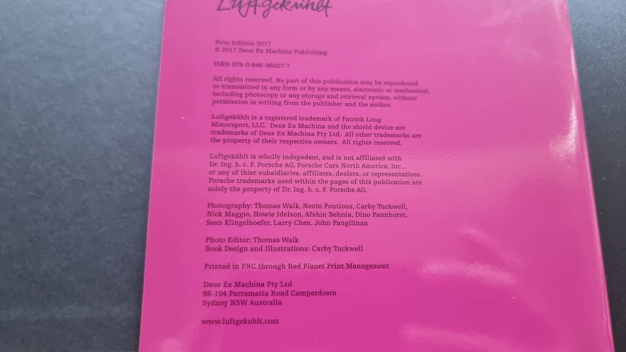 Pink booklet back cover with dense printed product information text