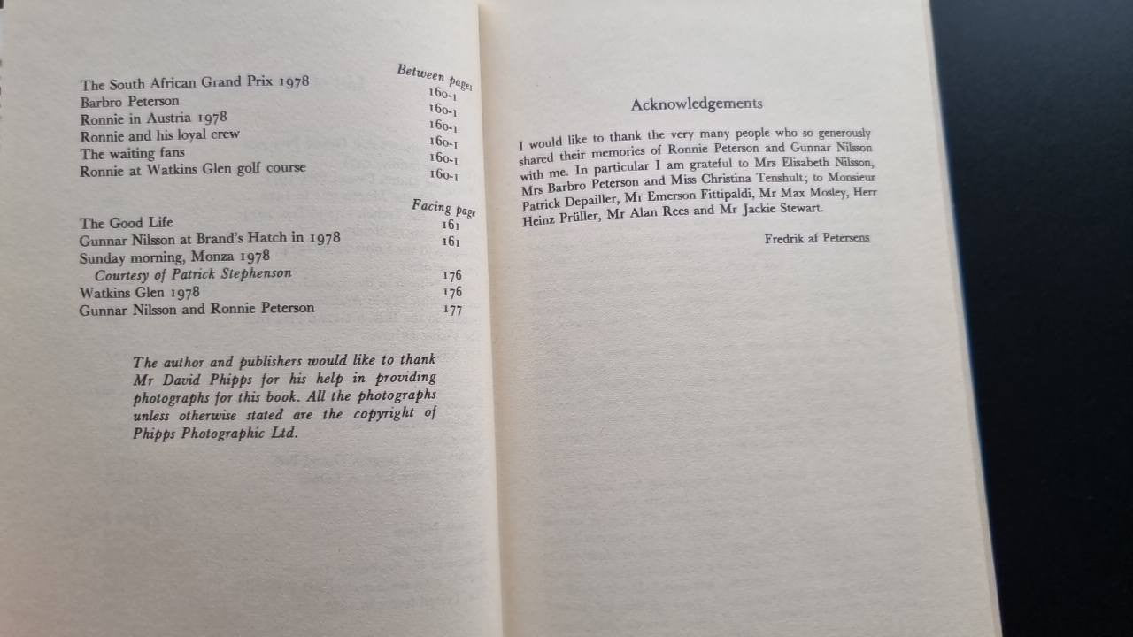 Book acknowledgements page with multiple paragraphs of printed text