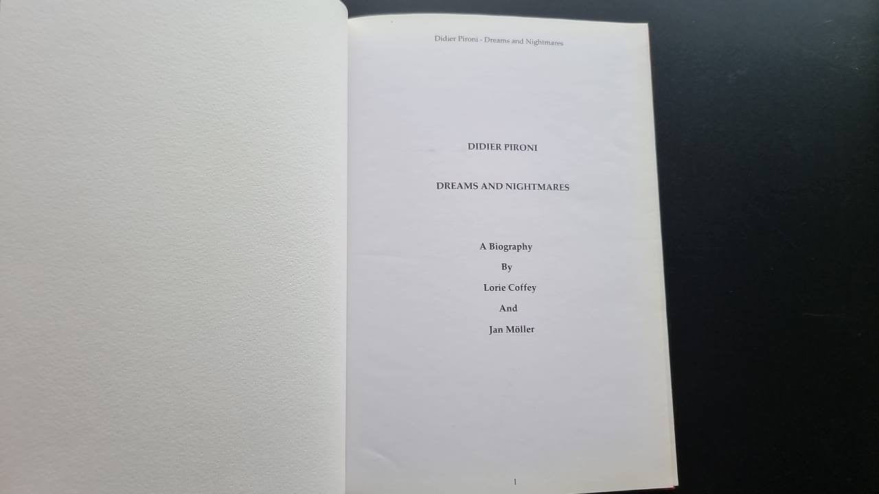 Book title page with author name, book title, and subtitle layout