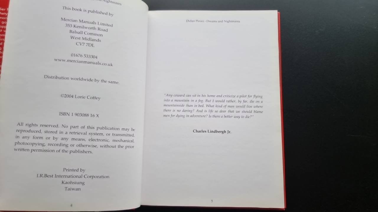 Book publication details pages with copyright text and ISBN information