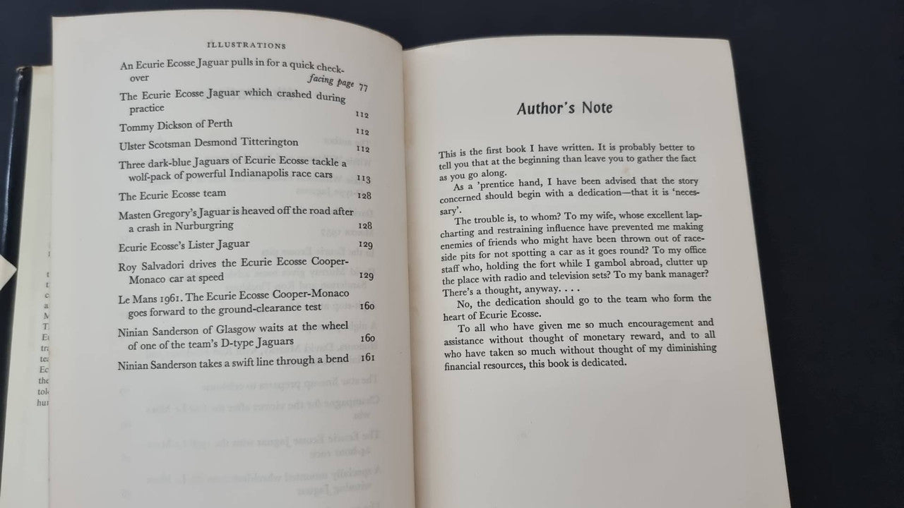 Open book spread showing "Author's Note" heading and paragraph text