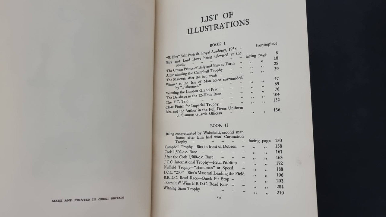 Road Star Hat Trick (Prince Chula Chakrabongse, 1st Edition 1938)