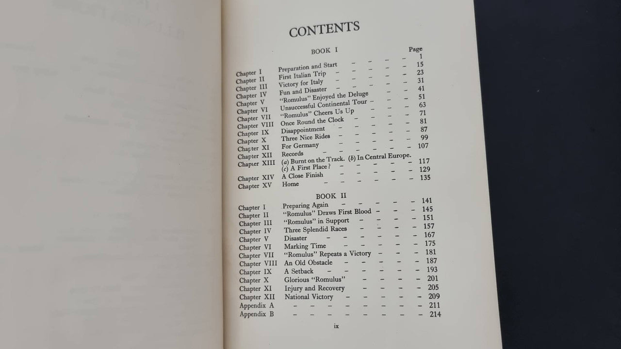 Road Star Hat Trick (Prince Chula Chakrabongse, 1st Edition 1938)