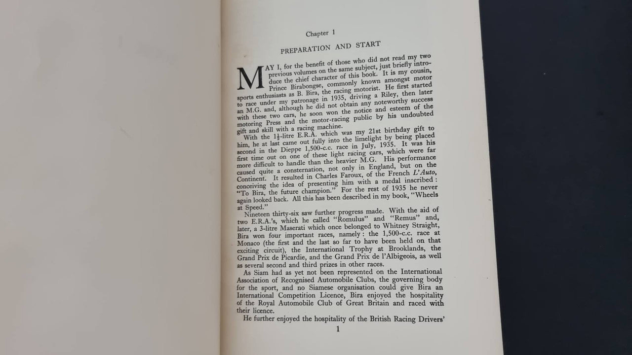 Road Star Hat Trick (Prince Chula Chakrabongse, 1st Edition 1938)
