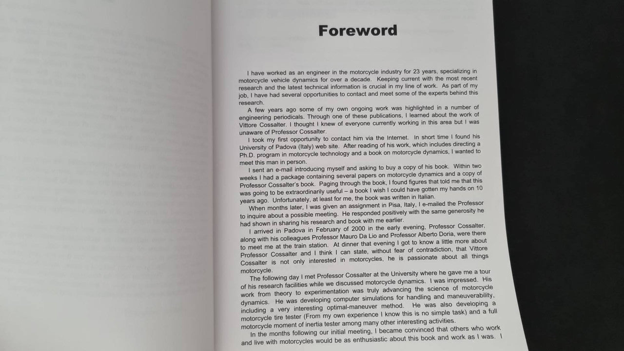 Motorcycle Dynamics (Vittore Cossalter, 2002)