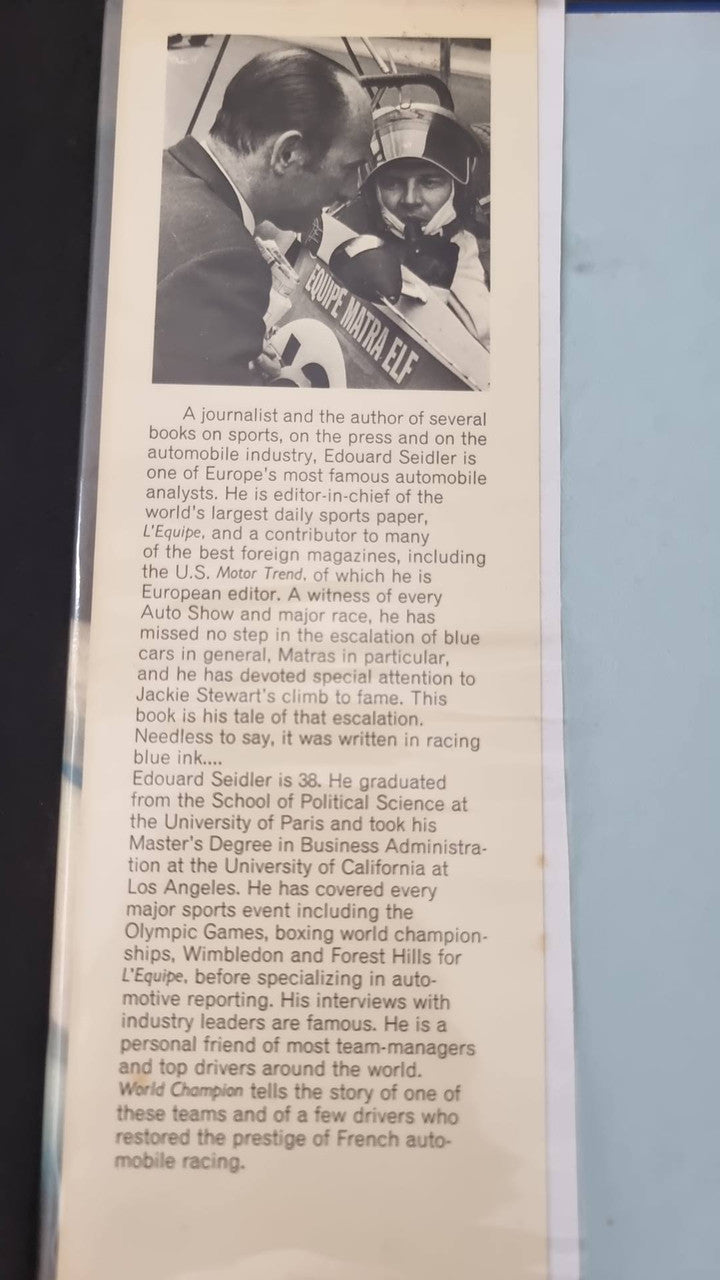 Champion Of The World Jackie Stewart, Matra Elf (Edouard Seidler, 1970)