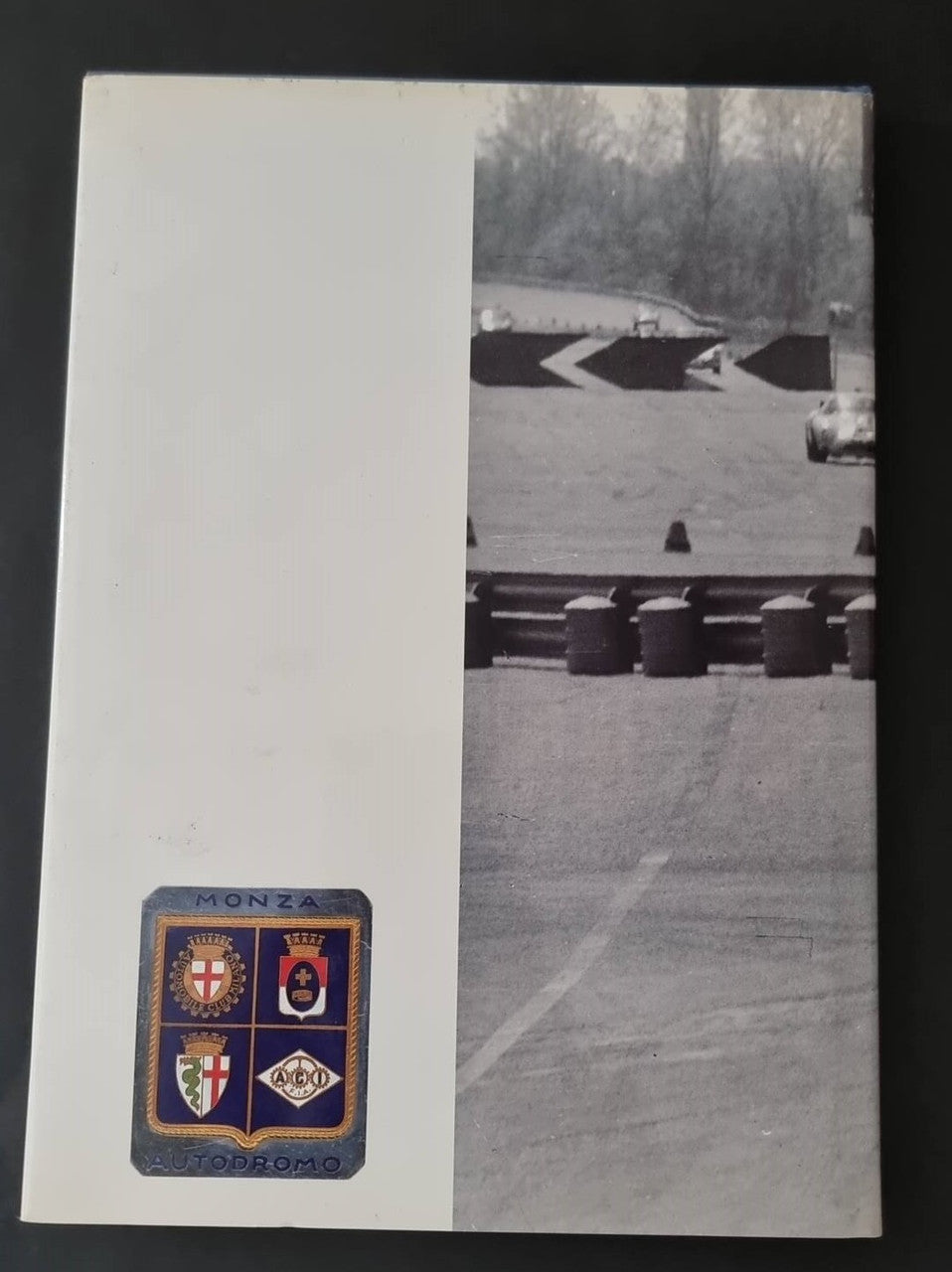 1000km di Monza book cover with Monza shield badge