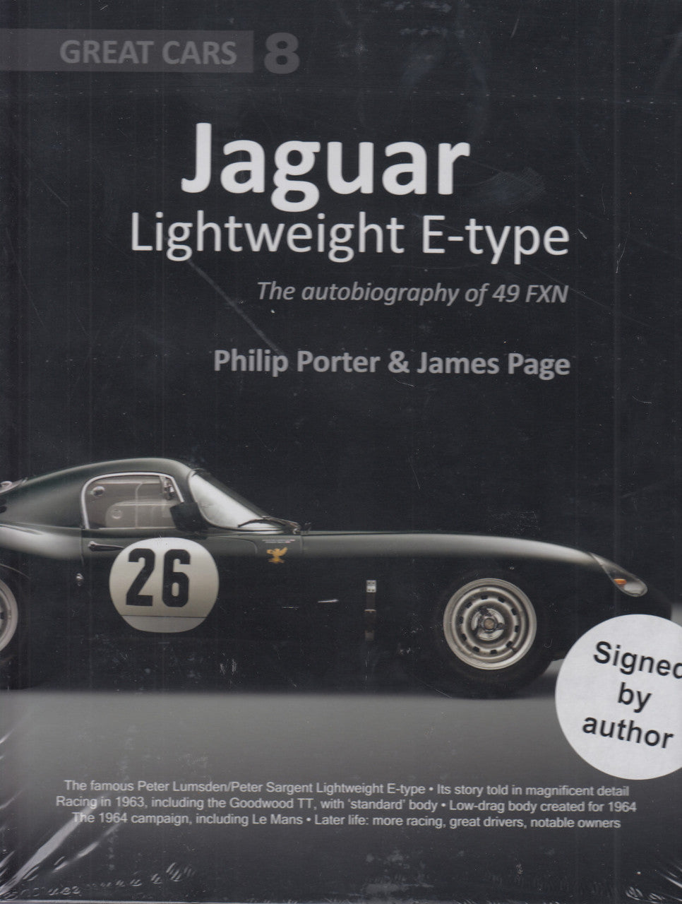 SIGNED Jaguar Lightweight E-Type The autobiography of 49 FXN (Great Cars No 8)
