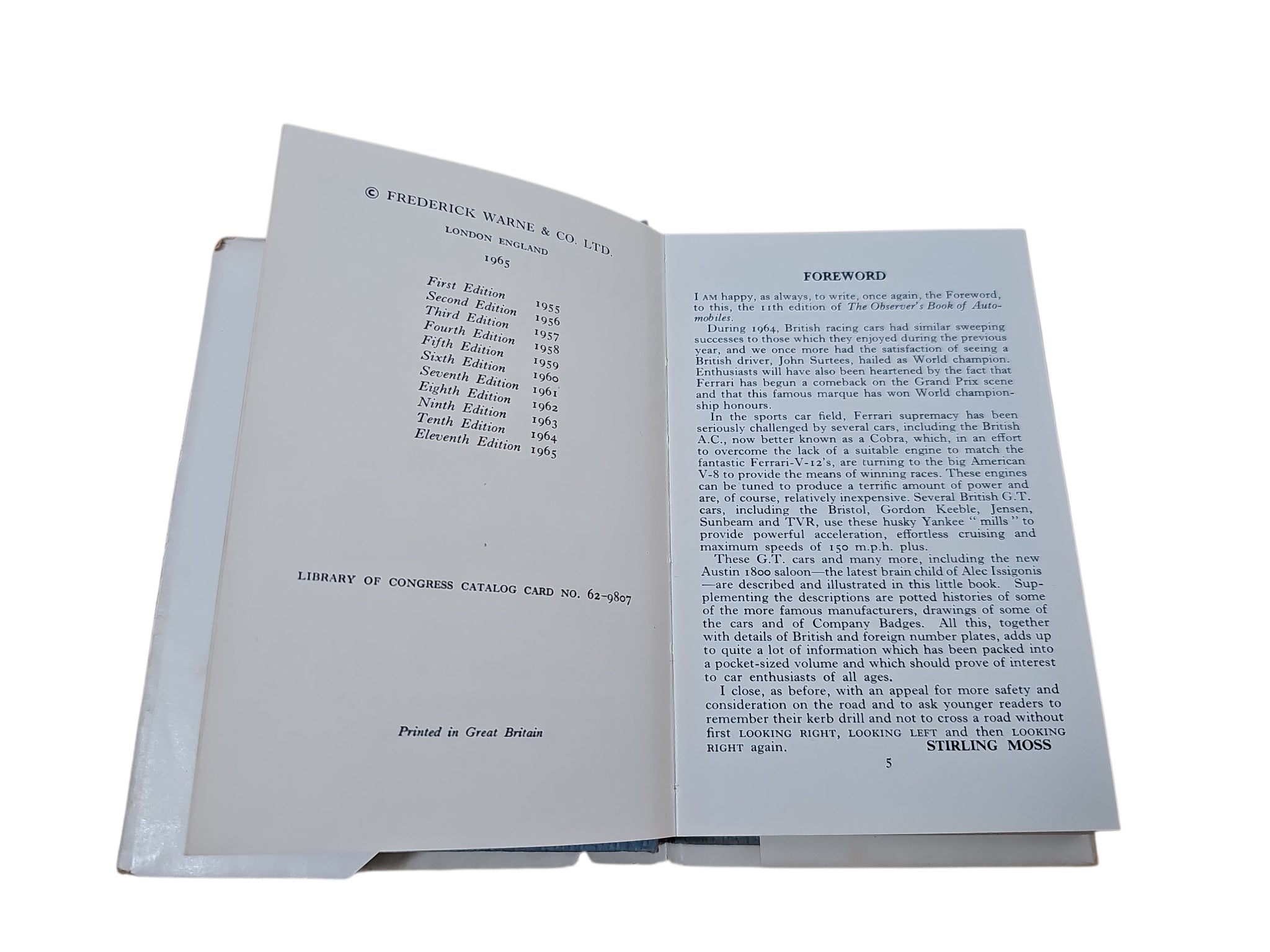 Open book with printed text on two pages
