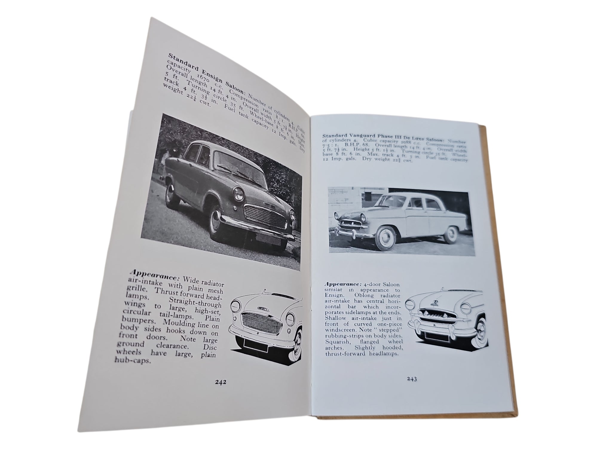 Automobiles hardcover book with beige front cover and spine