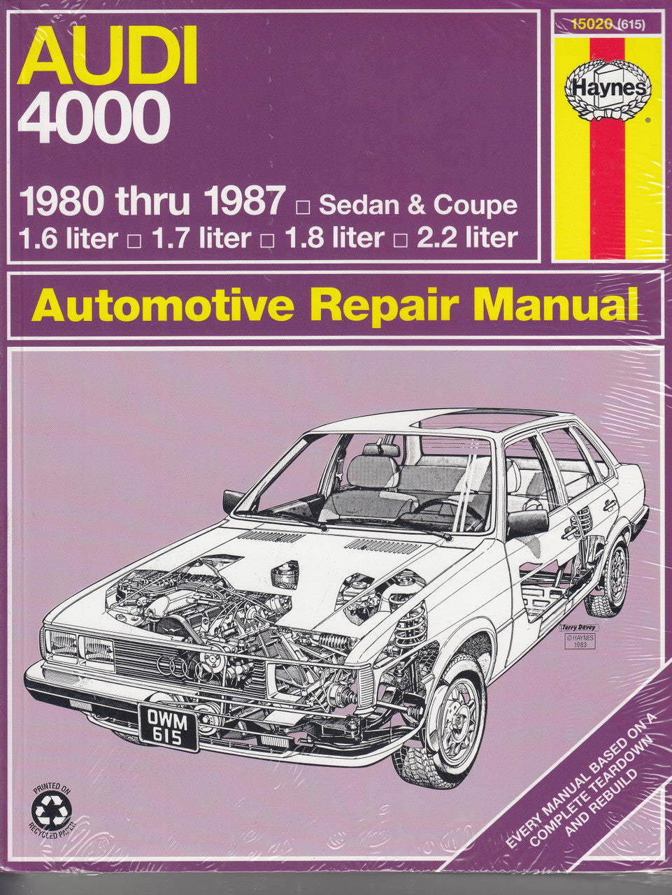 Audi 4000 1980 - 1987 Haynes Repair Manual (9781850102427)