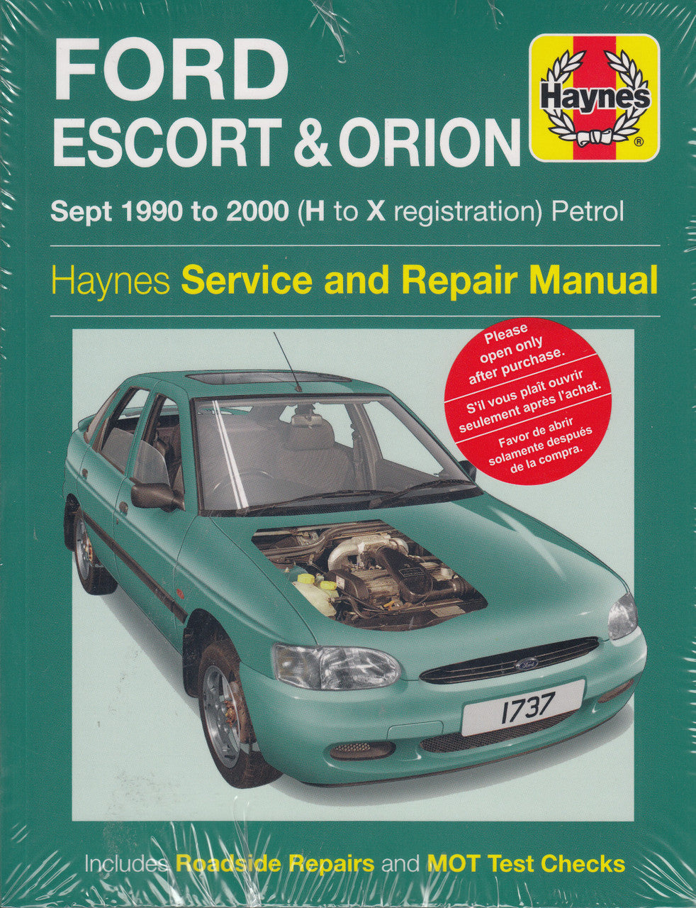 Ford Escort & Orion 1990 - 2000 Petrol Haynes Service & Repair Manual (9781785214332