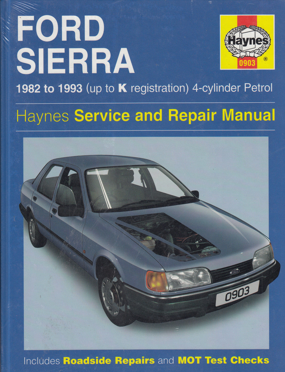 Haynes Ford Sierra 1982–1993 service and repair manual cover with car photo