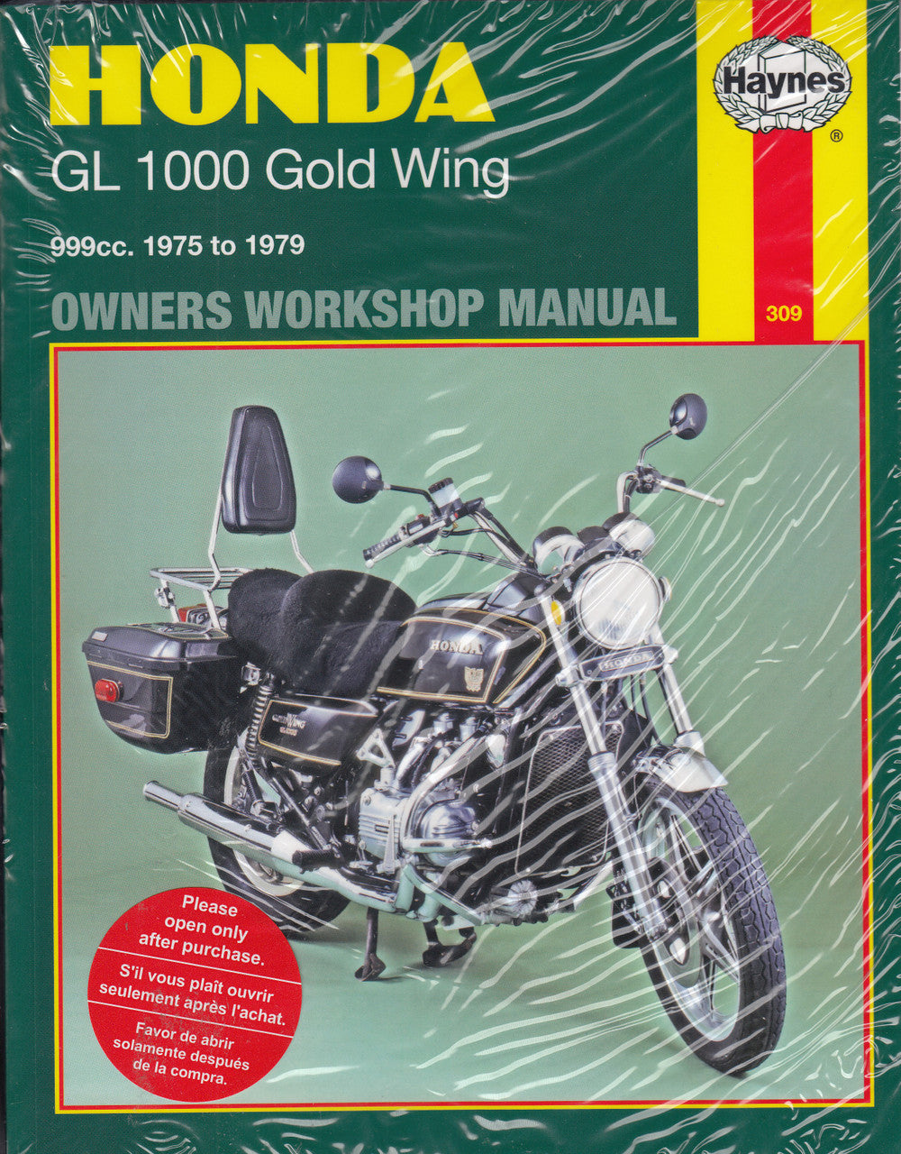 Honda Motorcycle GL1000 Gold Wing 1975 - 1979 Haynes Workshop Manual
