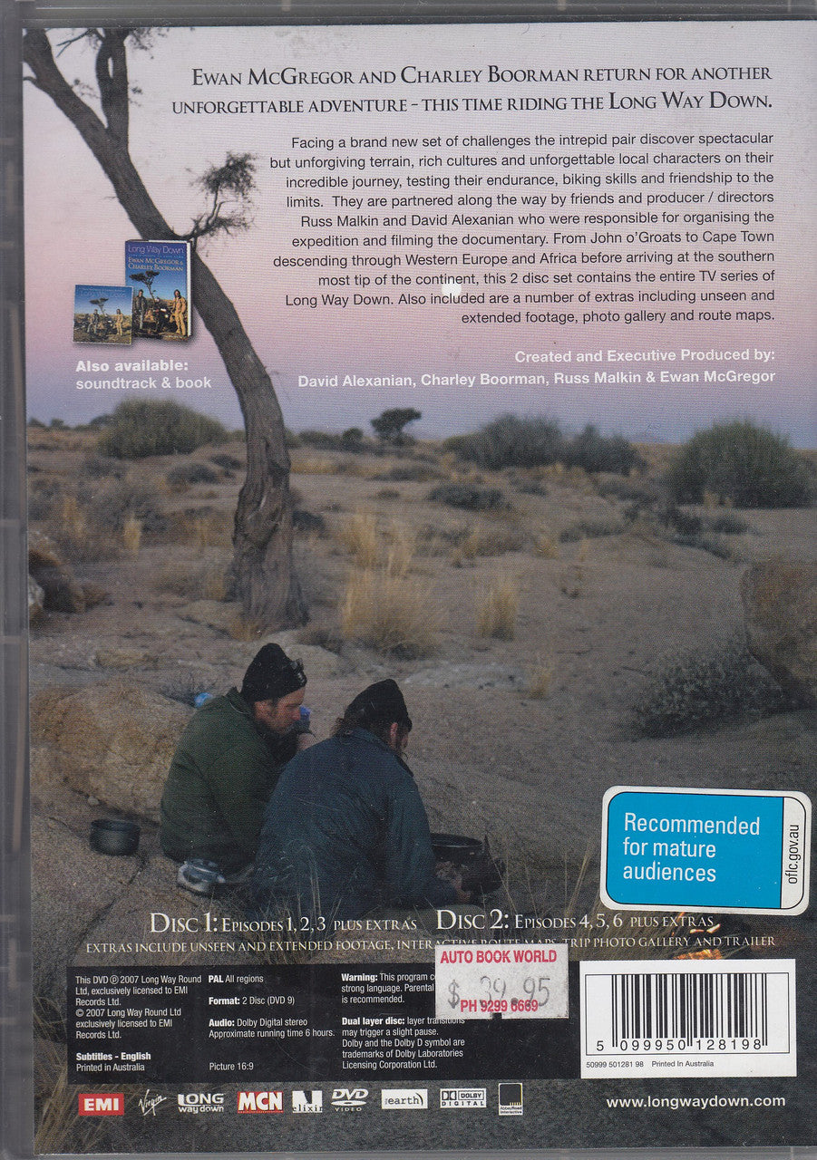 Long Way Down - The Complete Tv Series DVD (Ewan McGregor, Charley Boorman) (5034504709577)