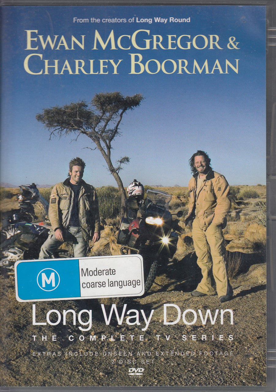 DVD case front cover with two riders, bikes, and title text