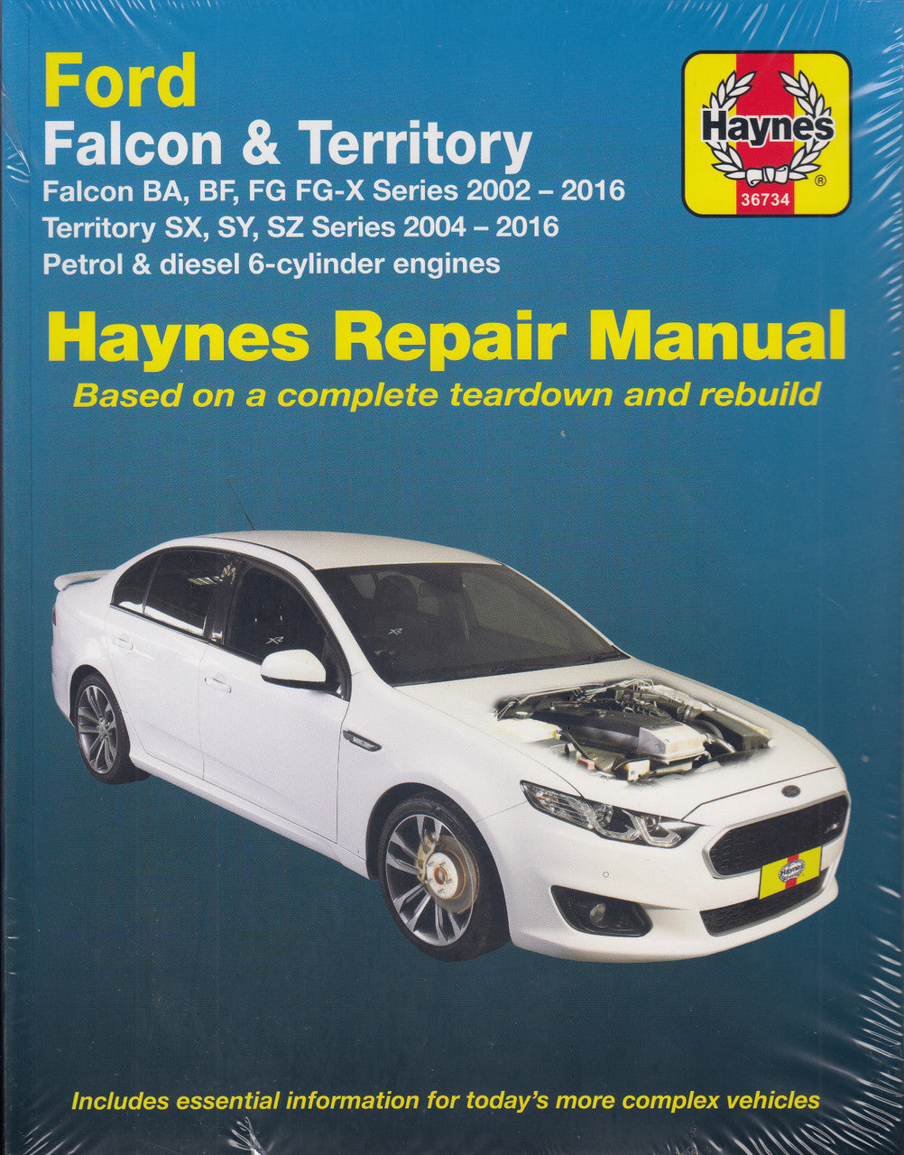 Ford Falcon BA , BF and FG Series, Territory SX SY SZ Series 2002 - 2016 Workshop Manual (9781875787012)