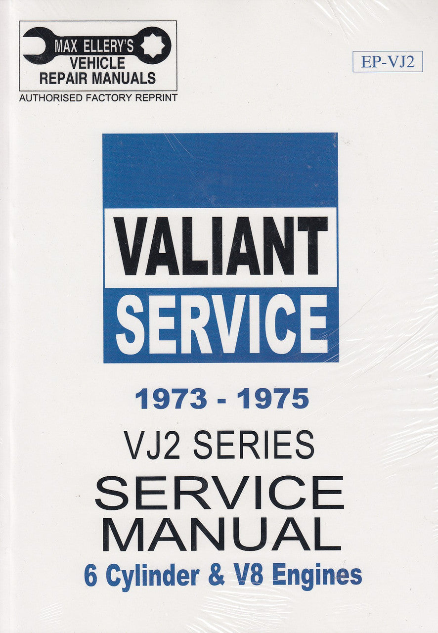 Chrysler / Valiant VJ (J) Series 1973 - 1975 Workshop Manual (Book 2,