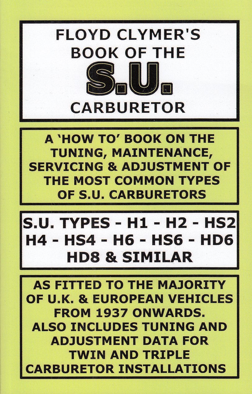 Floyd Clymer's Book of the S.U. Carburetor