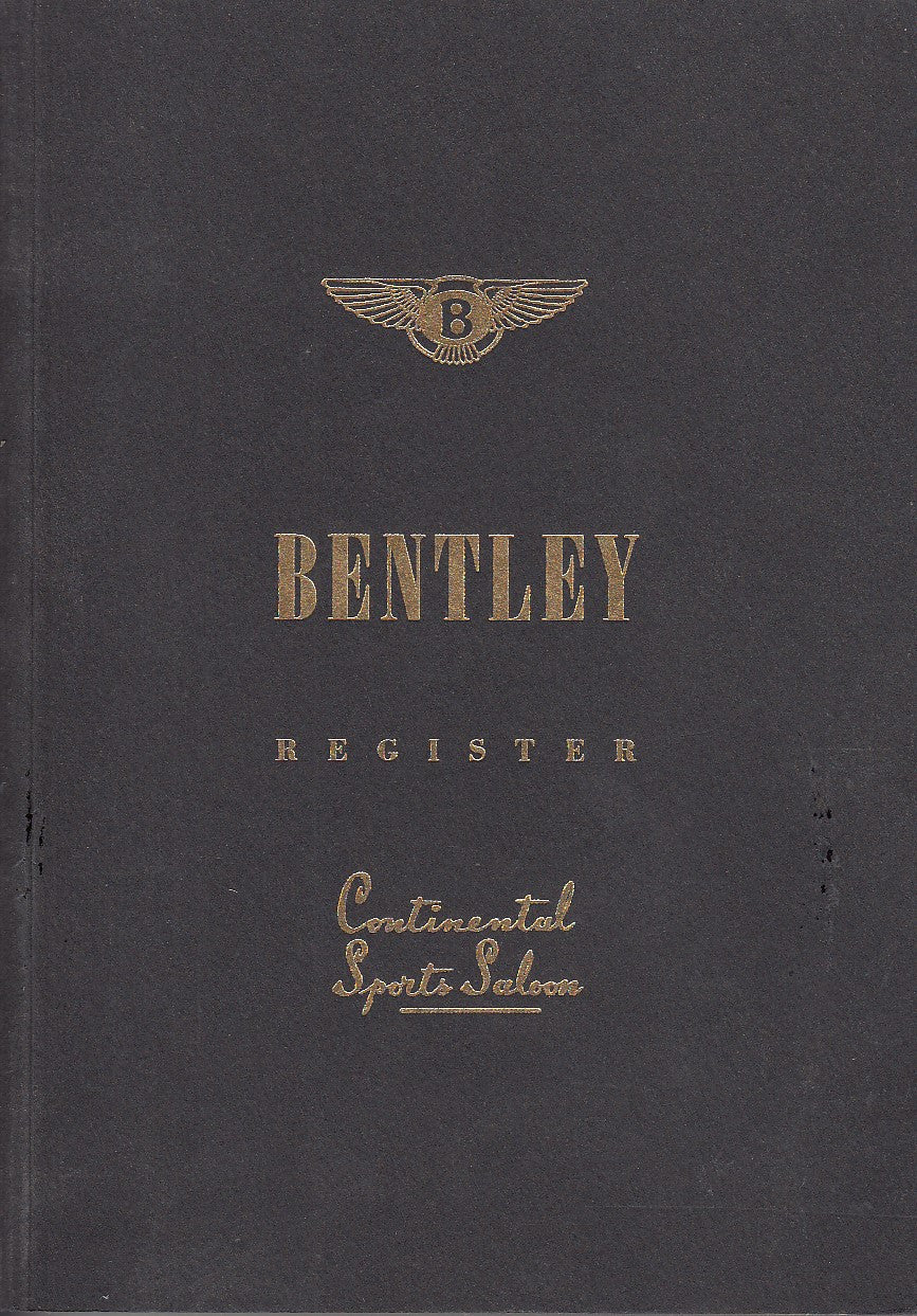 Bentley Register - Continental Sports Saloon (2003)