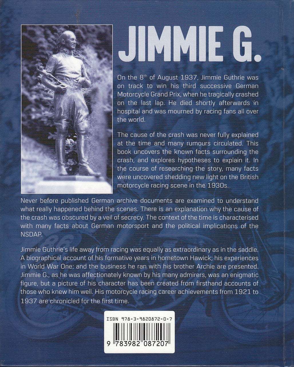 Jimmie G. The Extraordinary Life and Tragic Death of Scottish Motorcycle Racing Champion (9783982087207)