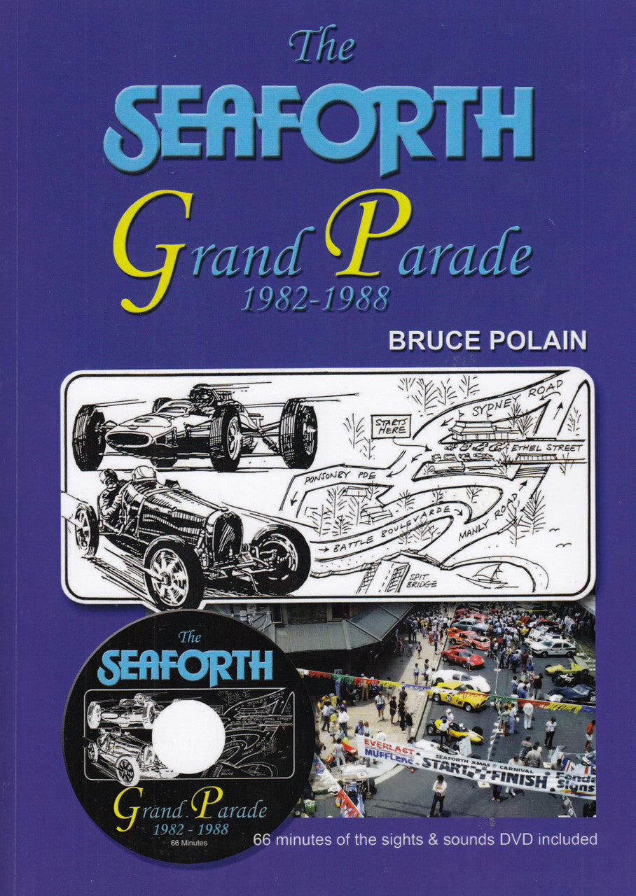 Seaforth Grand Parade DVD cover with car line art and Bruce Polain