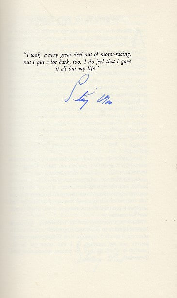 All But My Life - Stirling Moss Face To Face With Ken W. Purdy (Signed by Stirling Moss)