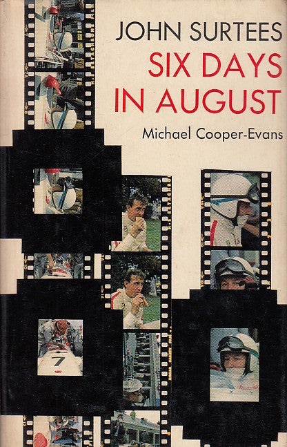 Motorsport paperback book cover with collage of racing rider photos and title text