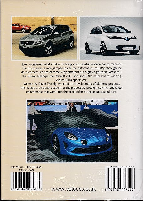 Automotive book back cover with car photos, barcode, and pricing details