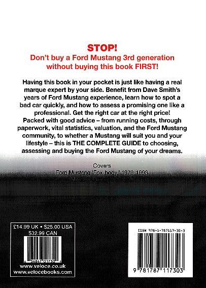 Ford mustang 3rd generation 1979-1993 The Essential Buyer's Guide (9781787117303)