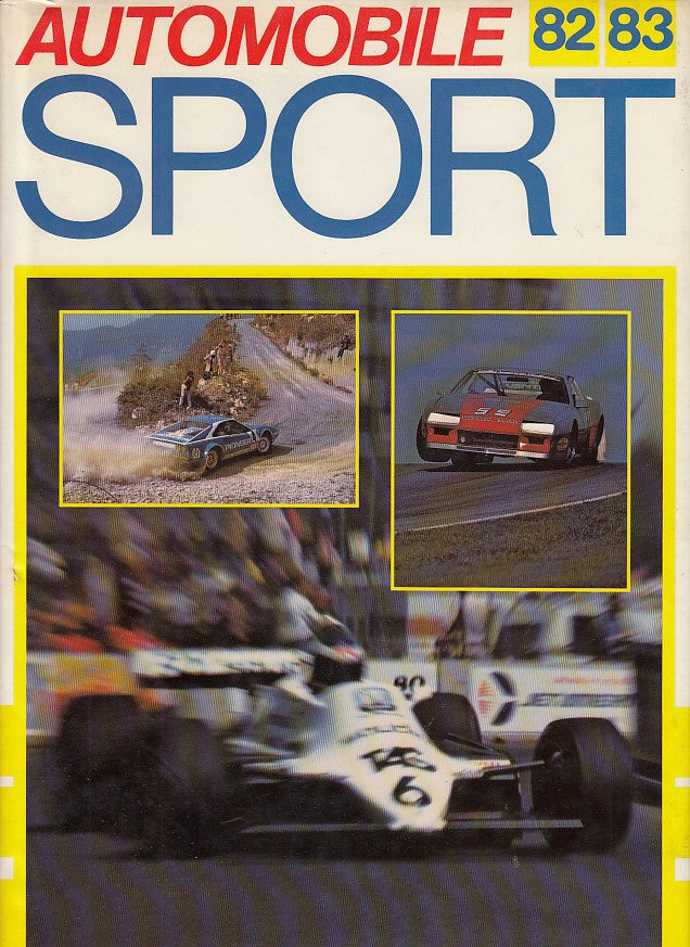Automobile Sport 82–83 racing magazine cover with bold title and car photos