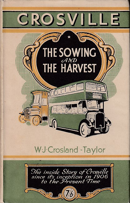 Book cover featuring Crosville title and illustrated bus and trucks