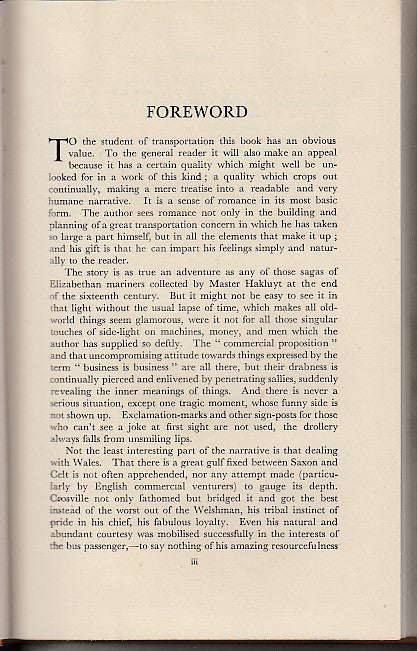 Book page with heading FOREWORD and multiple paragraphs of printed text
