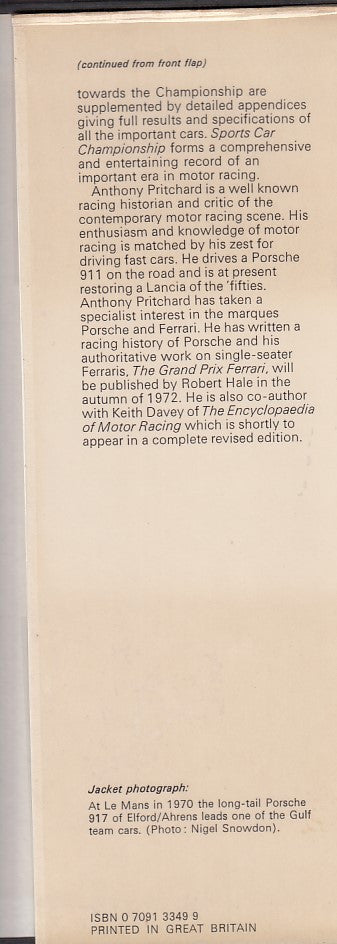 Sports Car Championship (Anthony Pritchard, 1972)