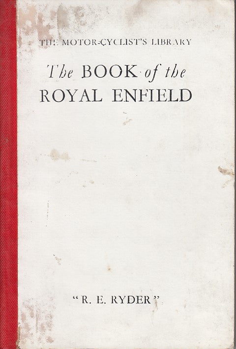 Vintage paperback book cover: The Book of the Royal Enfield, R.E. Ryder, 1931.