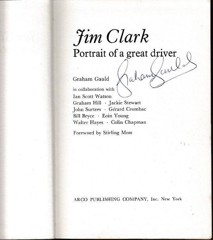 Jim Clark: Portrait Of A Great Driver (Graham Gauld) (B0000COE22)
