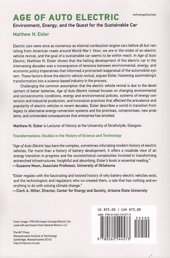Paperback book back cover with title, author bio, and barcode sticker