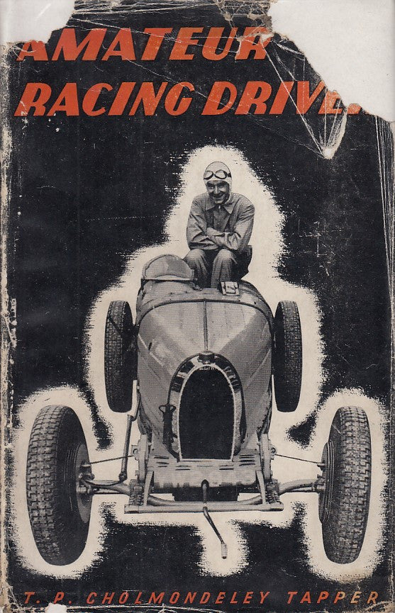 Amateur Racing Driver book cover with open-wheel car and driver illustration, red title text