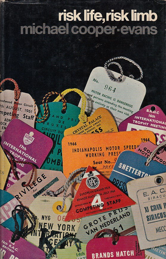 Book cover with colorful collage and bold 'risk life, risk limb' headline