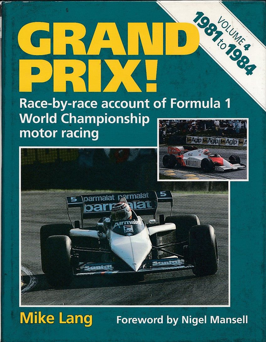 Formula 1 Grand Prix Volume 4 book cover with race-by-race text and racing car photo