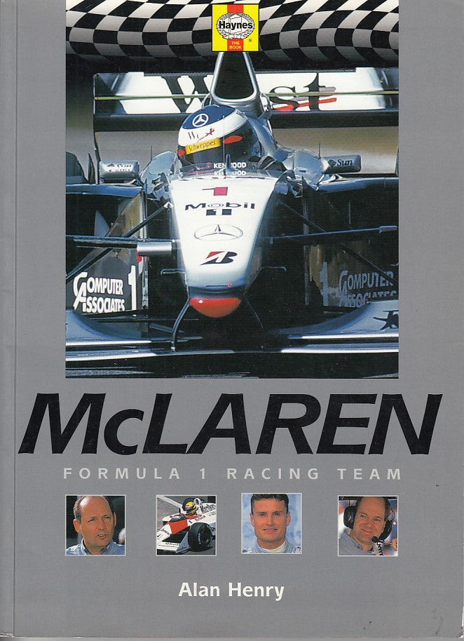 McLaren Formula 1 Alan Henry book cover with racing car front and team logo