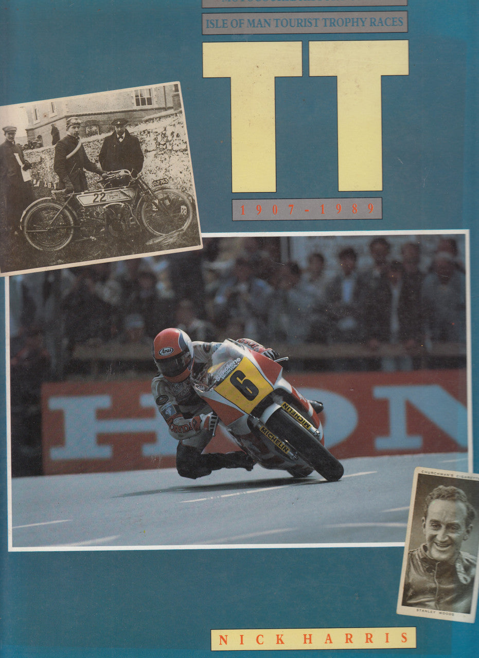 Motocourse motorsport history book cover with TT logo and racing bike