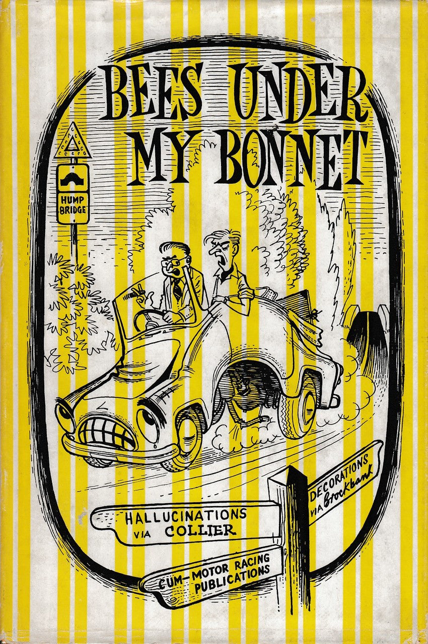 Illustrated circular book cover with yellow and white striped background and figures