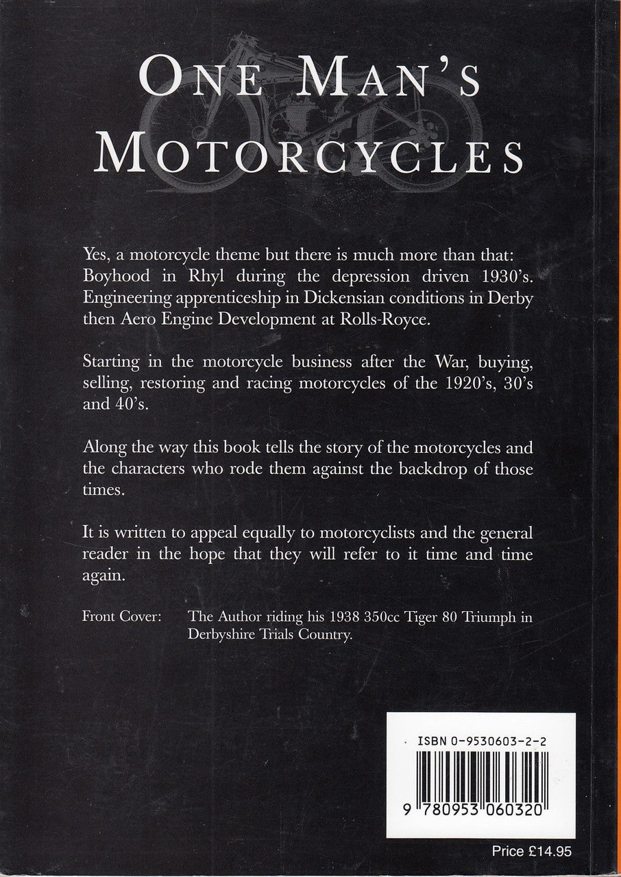 SIGNED One Man's Motorcycles, 1939-1949 (Peter McManus, paperback, 9780953060320)